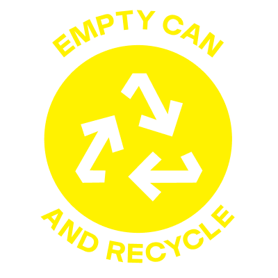 empty can and recycle